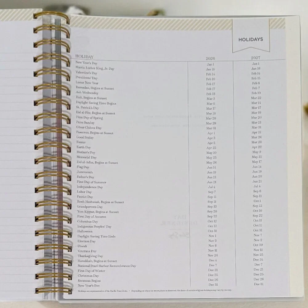 2026 Aurora Boreal Gradient Daily/Monthly Planner Gift Set